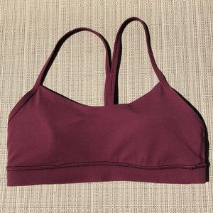 Lululemon Flow Y Bra Garnet sz 8